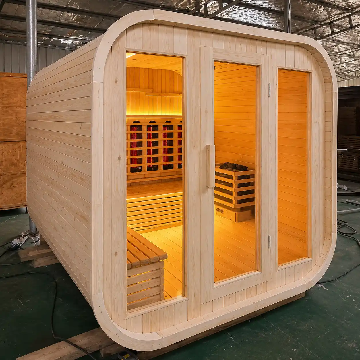 sauna kayu custom 1